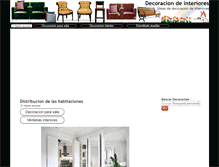 Tablet Screenshot of decoracion-de-interiores.org